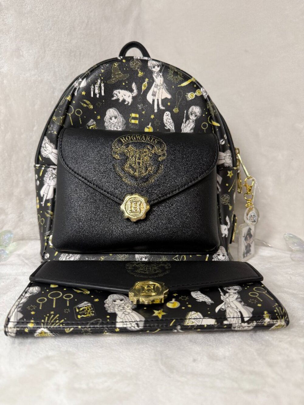 Loungefly Harry Potter Mini Backpack & Wallet Set – Excellent Condition